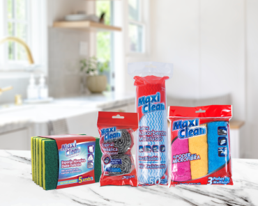 Esponjas y paños Maxiclean para la limpieza de cocina