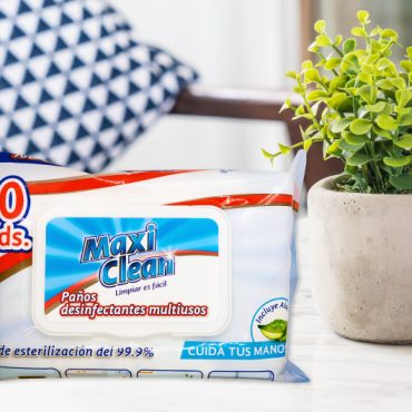 paños húmedos desinfectantes Maxi Clean para todas las superficies