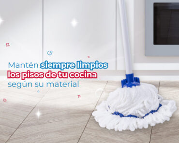 Tips para limpiar el piso de tu cocina según su material